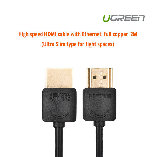 ugreen-high-speed-with-ethernet-full-copper-ultra-slim-hdmi-cable-2m-11199