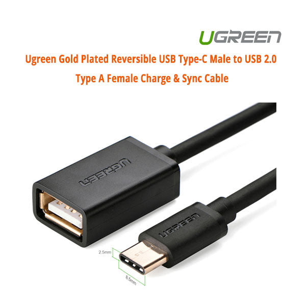 ugreen-usb-type-c-male-to-usb-2-0-type-a-female-charge-sync-cable-30175