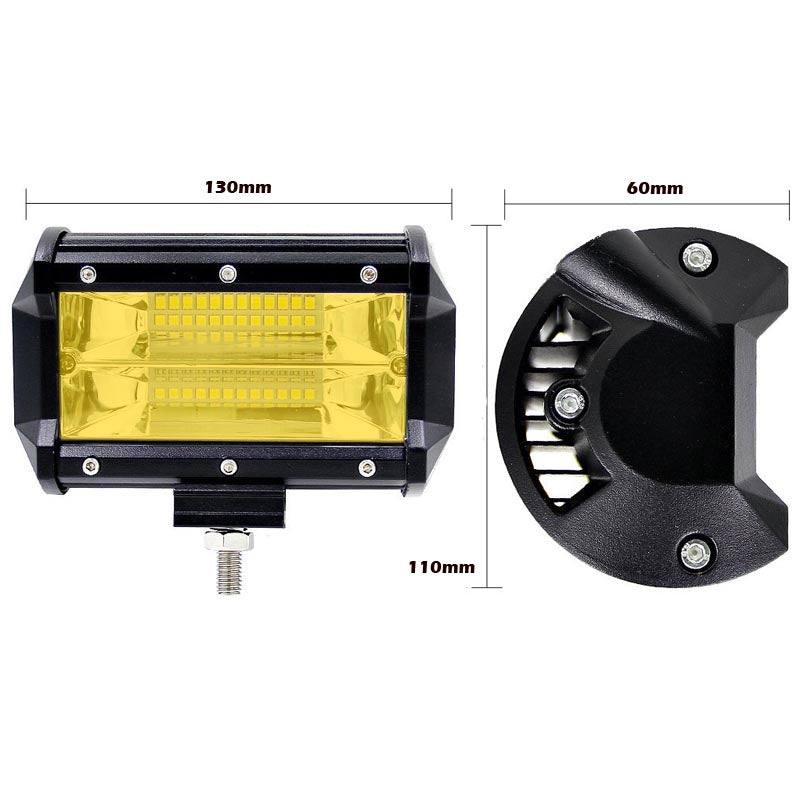 2x-5inch-flood-led-light-bar-offroad-boat-work-driving-fog-lamp-truck-yellow