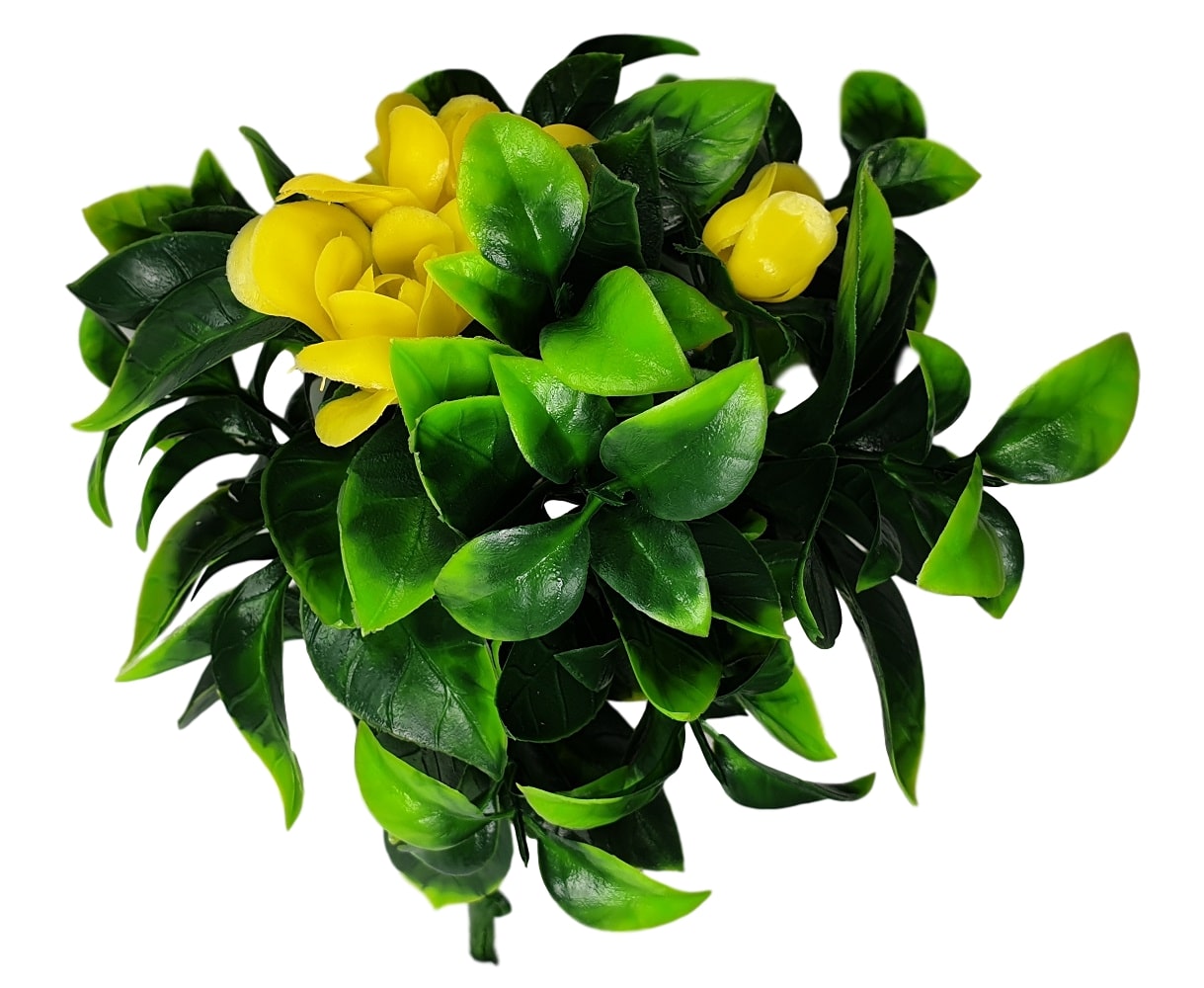 flowering-yellow-rose-stem-uv-resistant-30cm